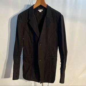 Unique Mens Helmut Lang black slim fit blazer. Size 44 fits like size 42.